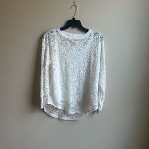 Skye's the Limit White Lace with Camisole Blouse
